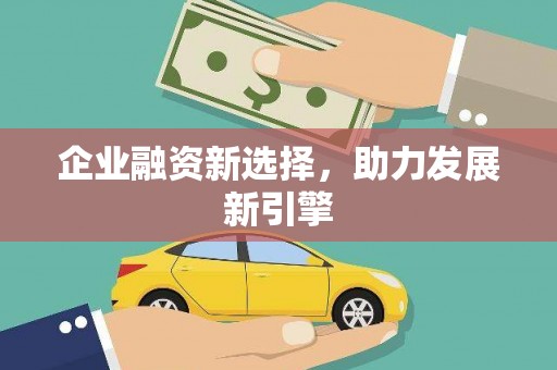 阳江企业融资新选择，助力发展新引擎