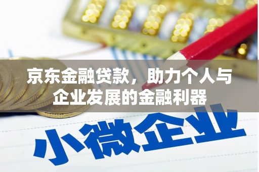 阳江京东金融贷款，助力个人与企业发展的金融利器