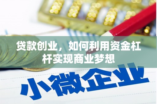 阳江贷款创业，如何利用资金杠杆实现商业梦想