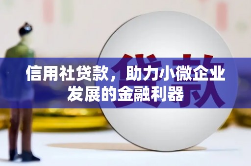 阳江信用社贷款，助力小微企业发展的金融利器