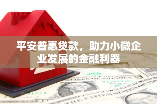 阳江平安普惠贷款，助力小微企业发展的金融利器